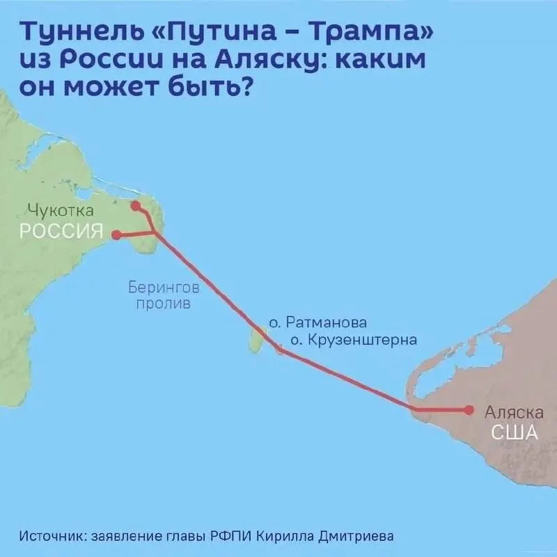 На ПМЭФ ожидается подписание соглашения о проектировании подводного тоннеля длиной до 112 км, который свяжет Чукотку и Аляску. Ориентировочная стоимость строительства — более 65 млрд долларов.