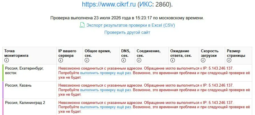 Ресурс Центральной избирательной комиссии перестал загружаться по всей стране одновременно с публикацией деклараций кандидатов. Официальных комментариев пока нет.