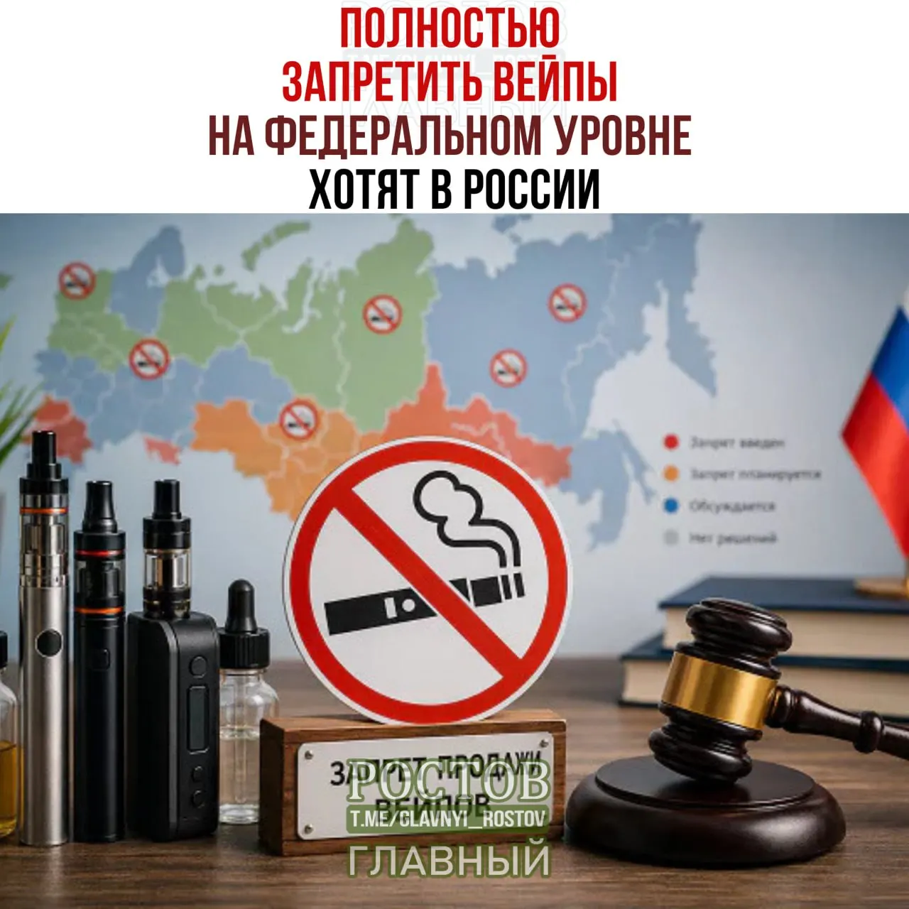 Инициатива о запрете производства и продажи вейпов обсуждается на федеральном уровне. Региональные правительства могут вводить свои ограничения, однако федерального запрета пока нет.